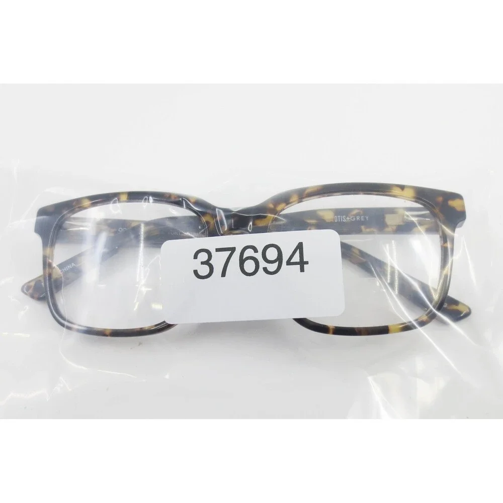 Otis + Grey OG 202119 Tokyo Tort Eyeglasses Square Tortoise Frames 53-19-145